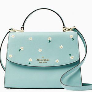#bagsavenue Aphrodite green multi darcy top handle satchel crossbody kate spade